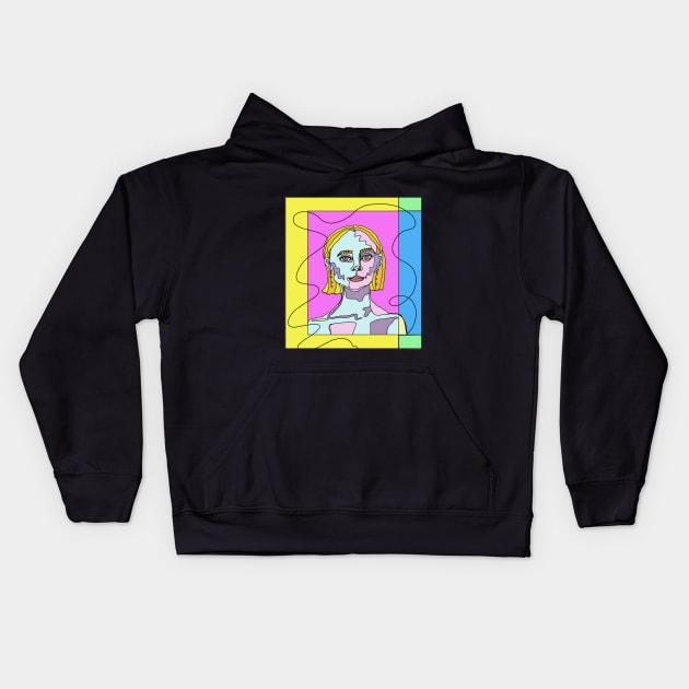 Saoirse Ronan Design Kids Hoodie by bailezell